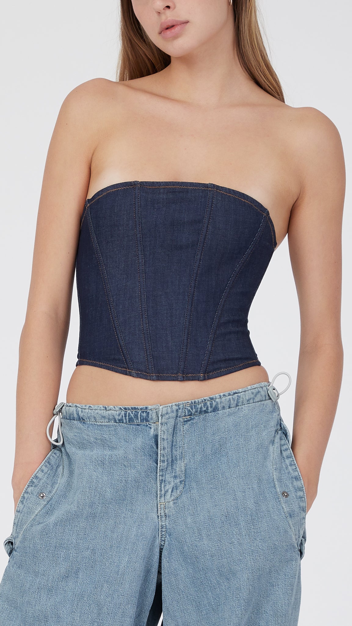 Denim corset top – Babs Atelier