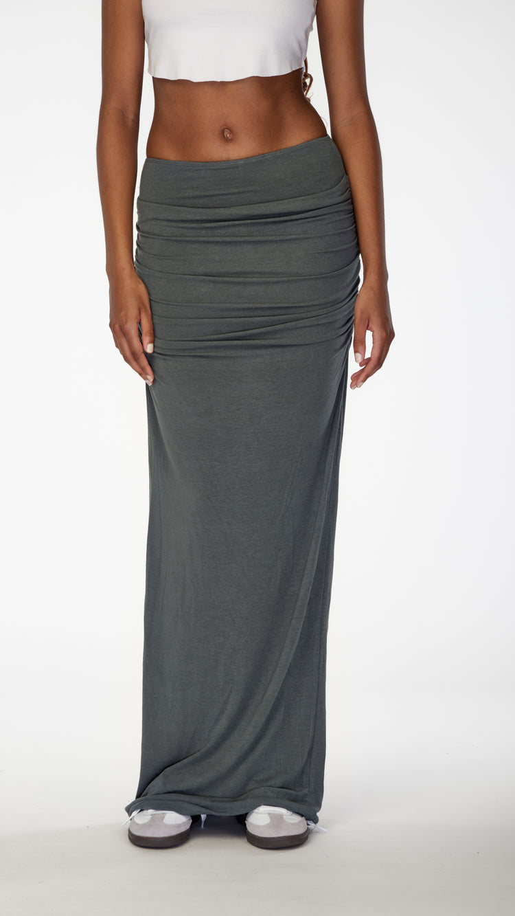 Pewter Almost Famous Maxi Skirt