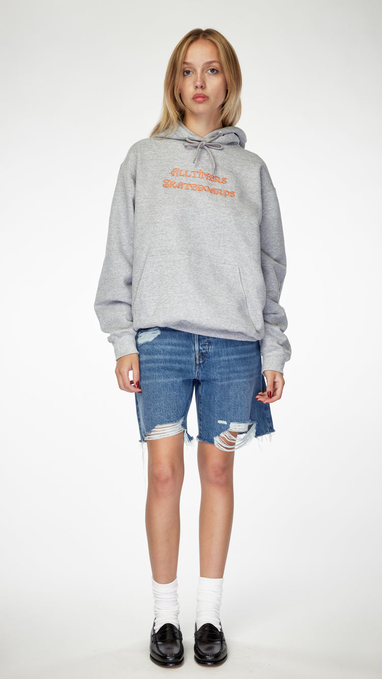 Grey Nolle Embroidered Hoodie