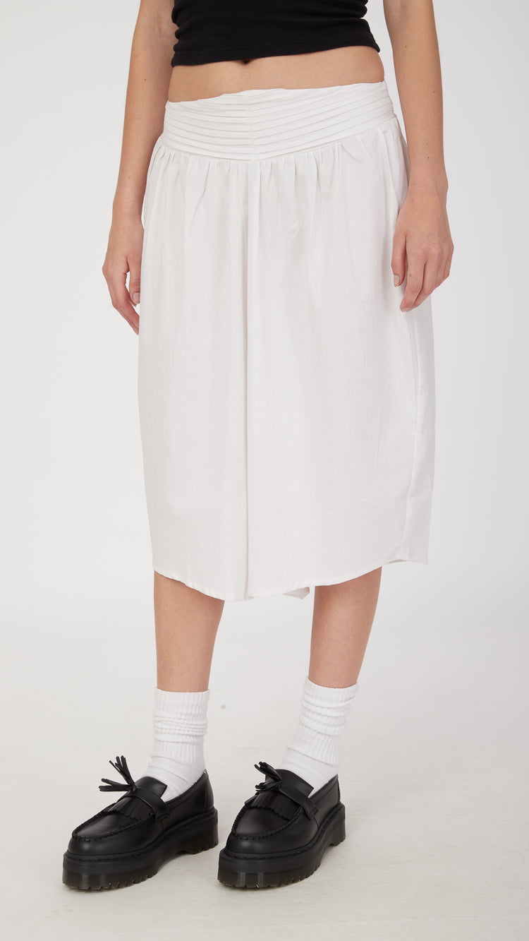White India Midi Skirt