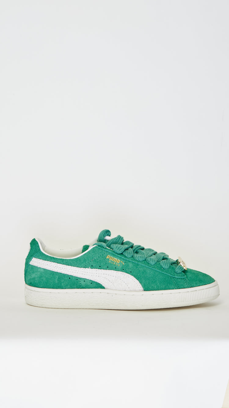 Green Suede Fat Lace