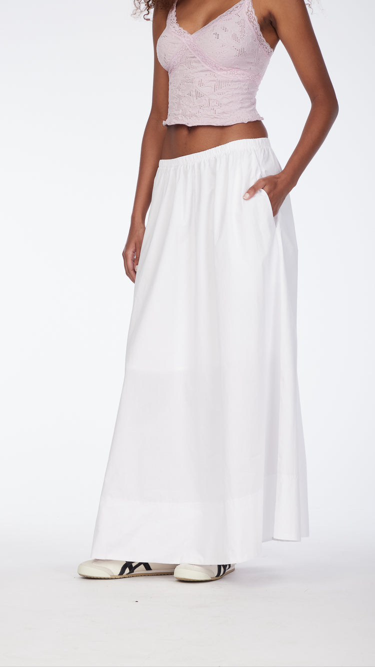 White Makena Skirt