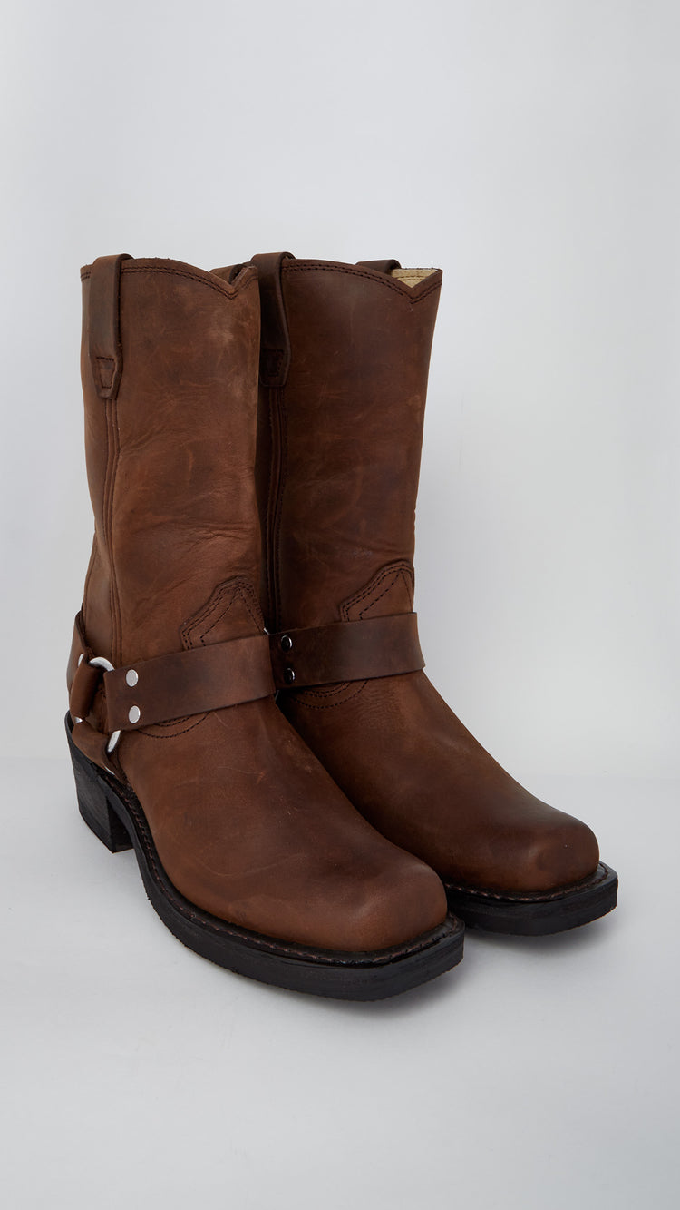 Brown Harness Boot