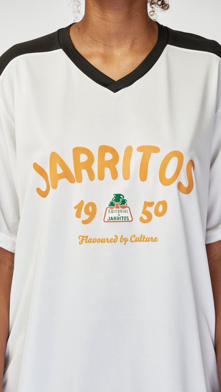 White Jarritos Soccer Jersey
