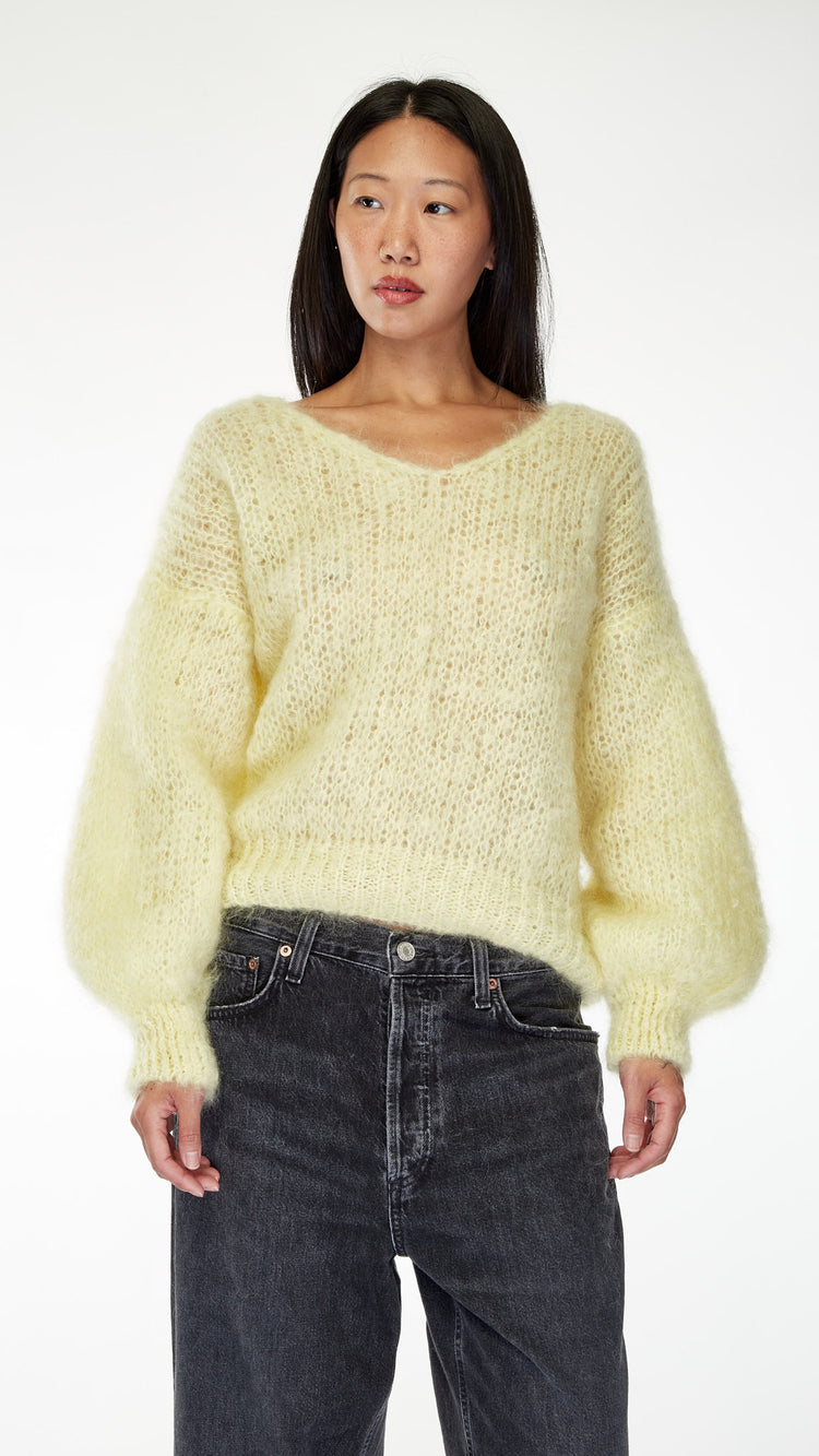 Yellow Milana Knit Sweater