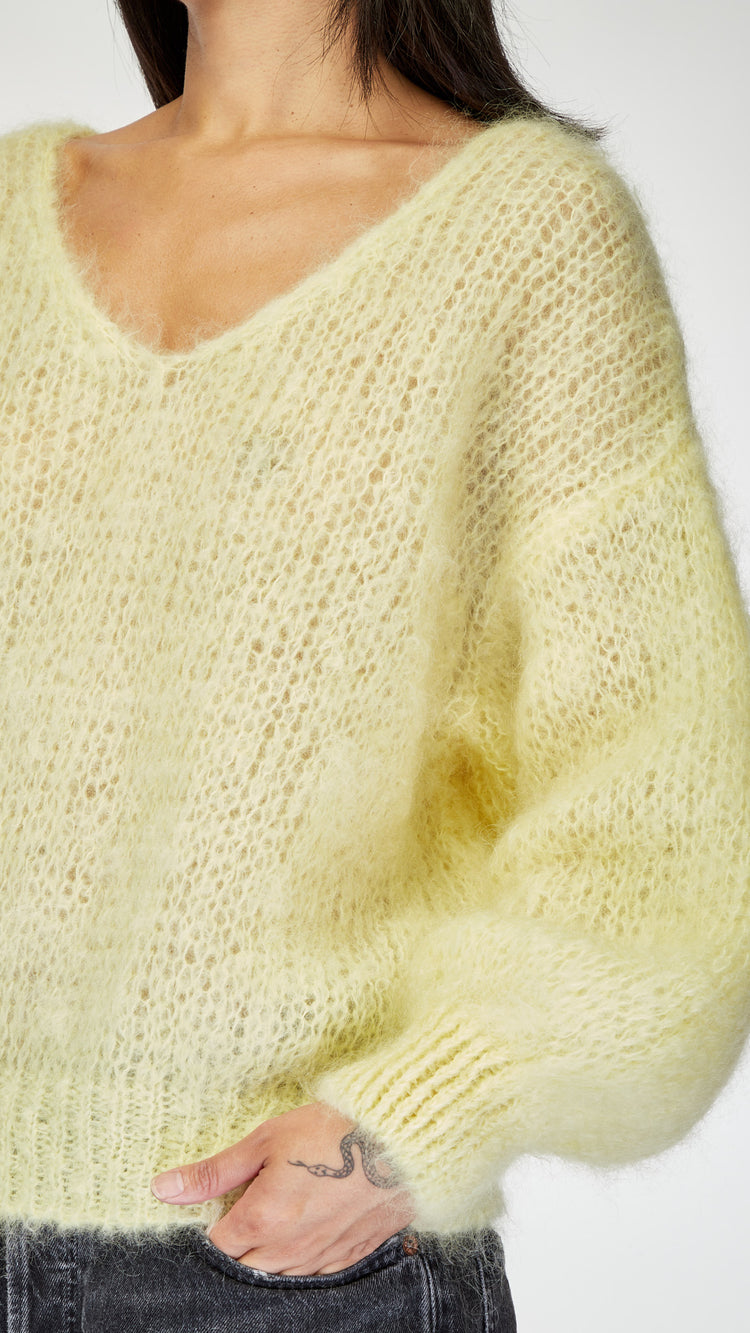 Yellow Milana Knit Sweater