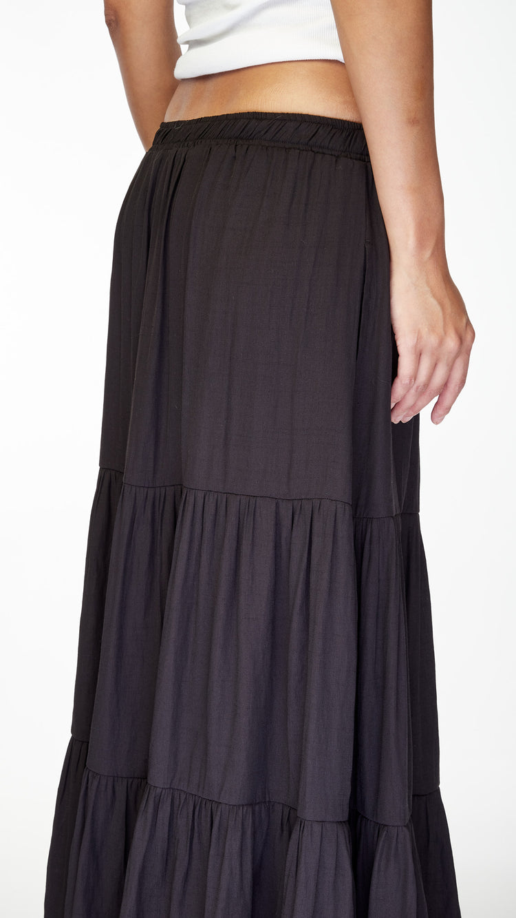 Black Josephine Maxi Skirt