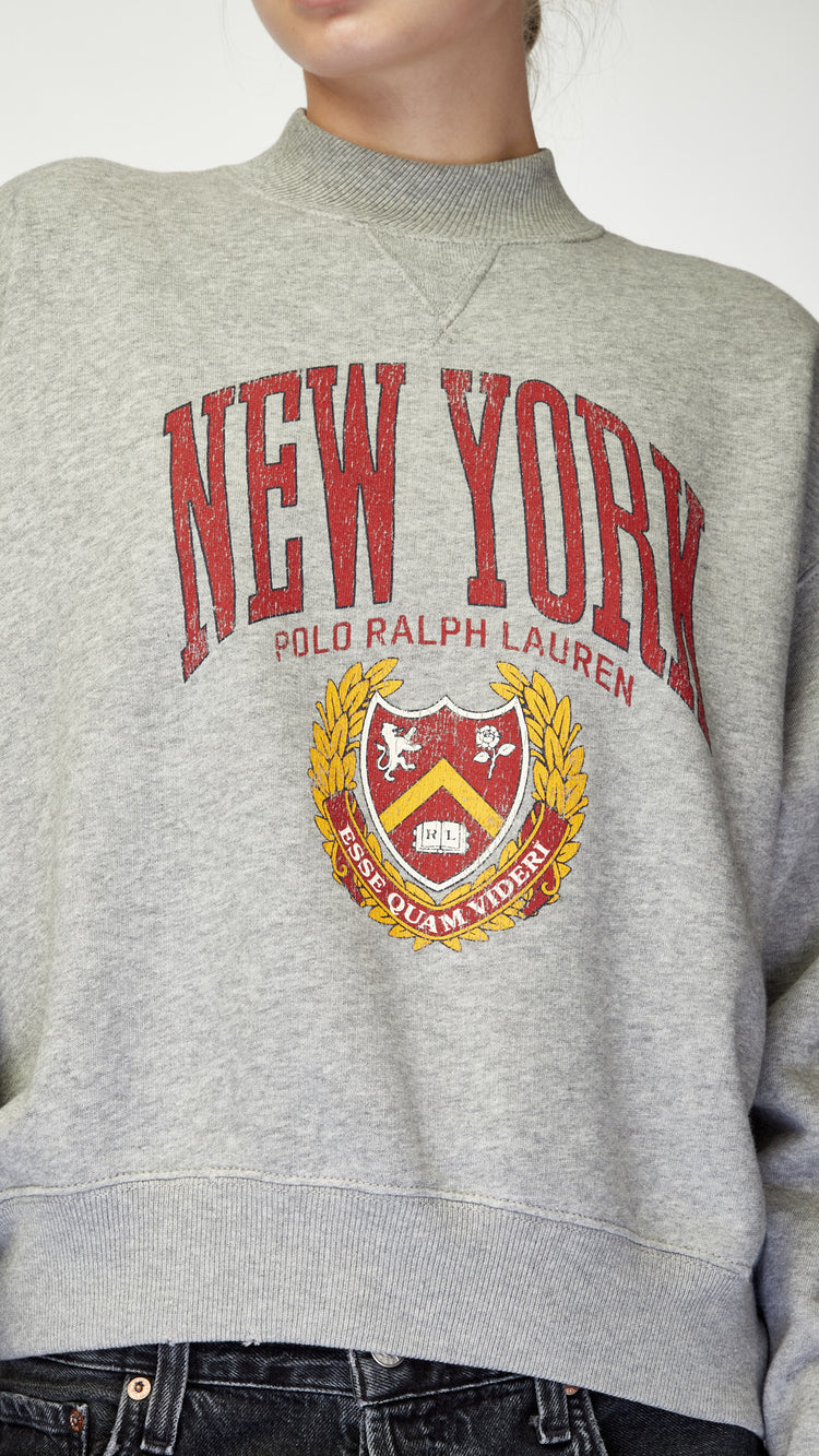 Grey New York Polo Sweatshirt