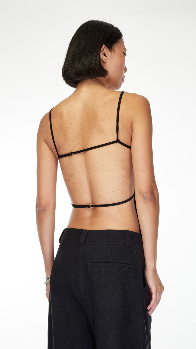 Onyx Camille Backless Top