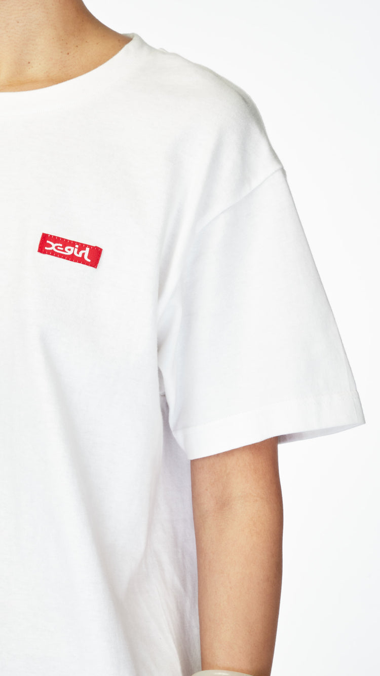 White Big Face SS Tee
