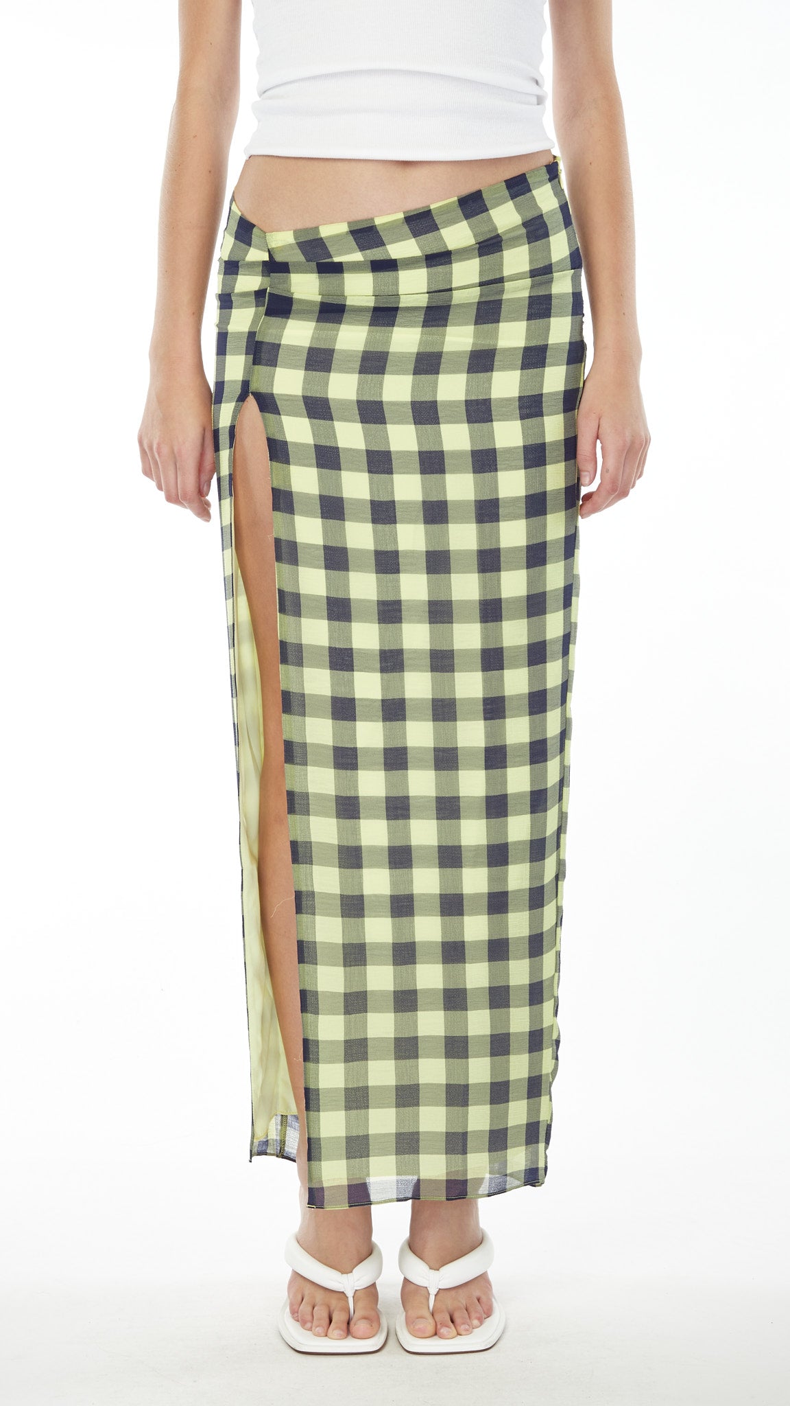 Navy white hotsell maxi skirt