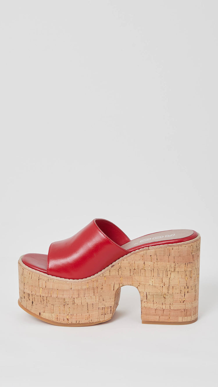 Red Pucci Cork Sandal