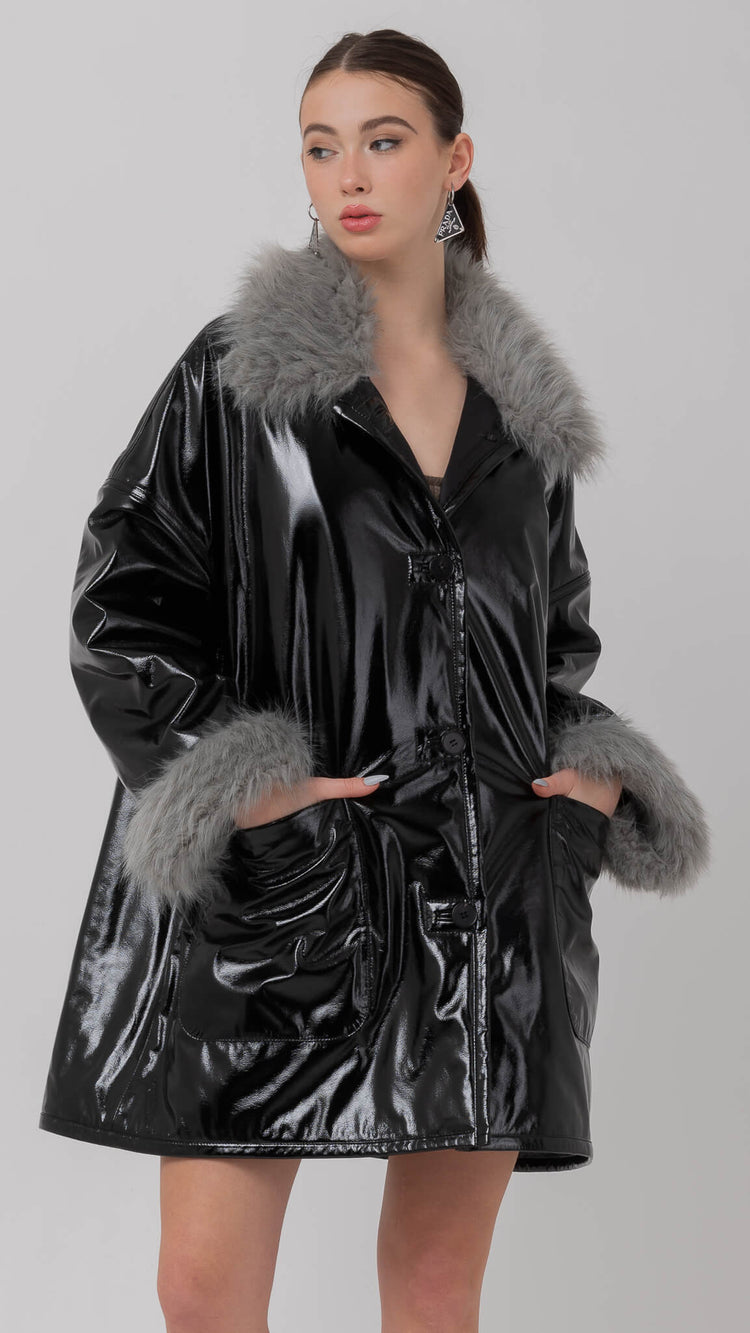 Black Glossy Searing Coat