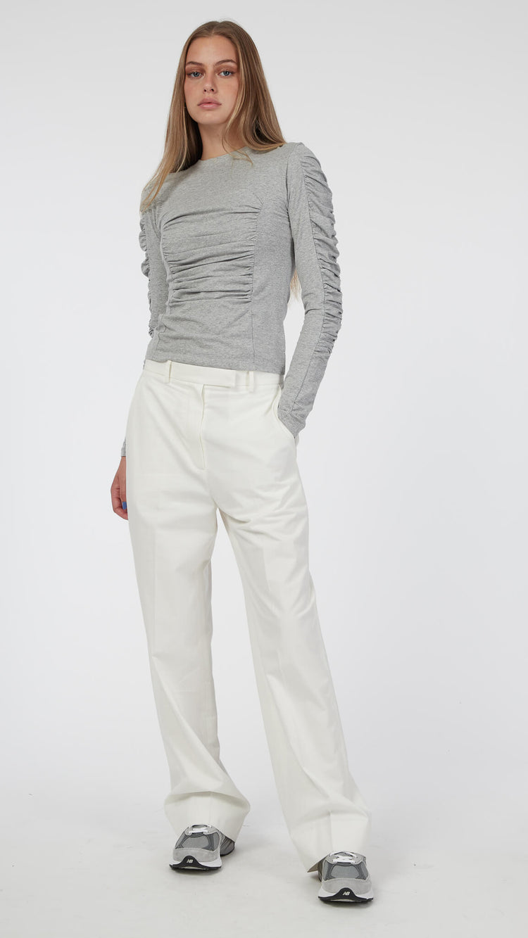 Blossom: Ivory Leta Pant | Clothing - Bottoms - Trousers | Editorial ...