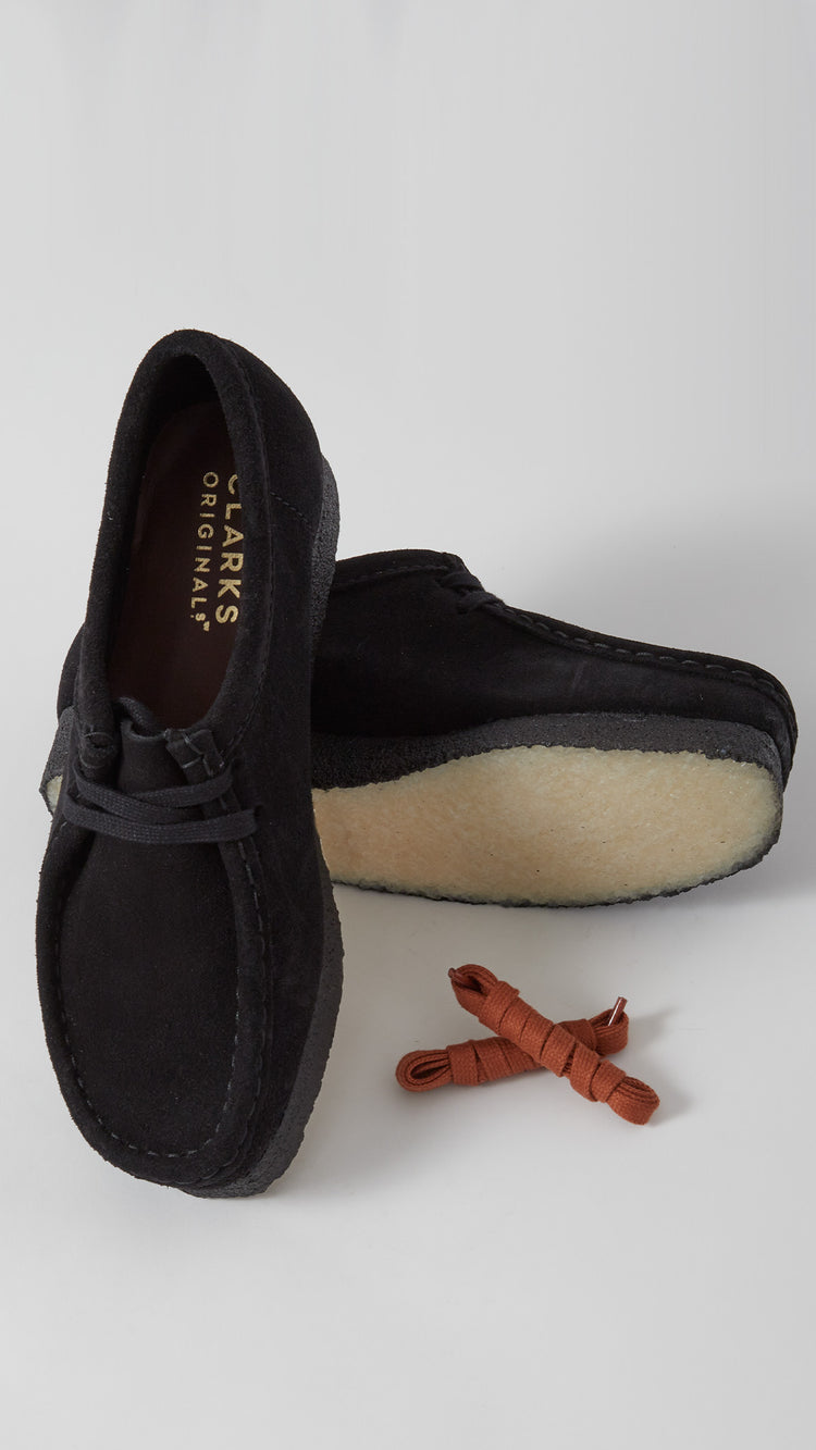 Black Suede Wallabee Shoe
