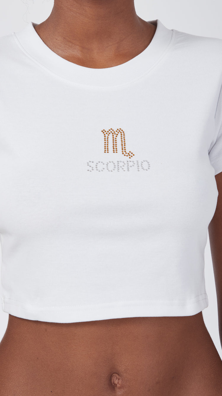T-shirt Scorpion blanc