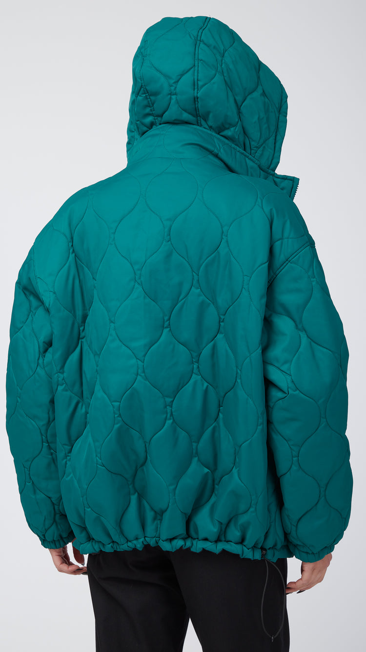 Green Reversible Quilted Jacket