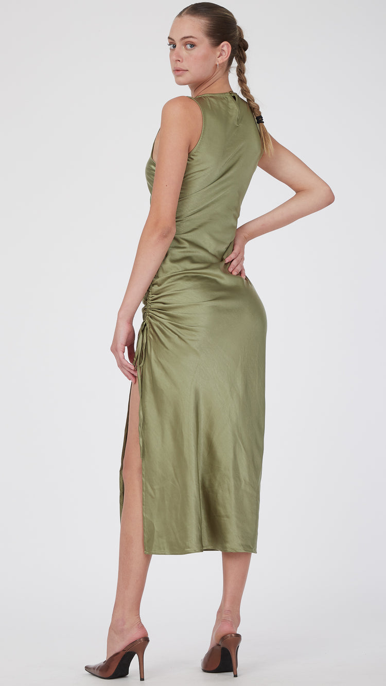 Olive Raybu Midi Dress
