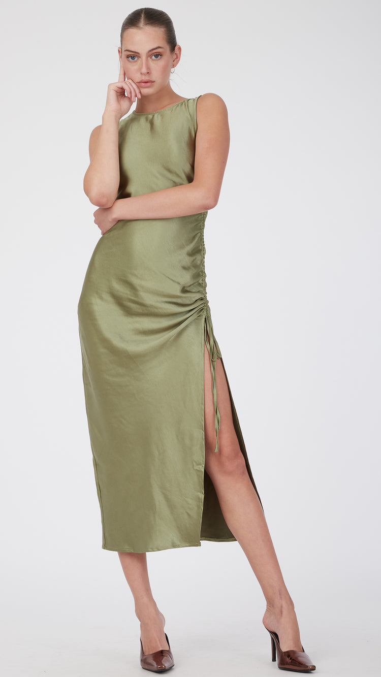 Olive Raybu Midi Dress