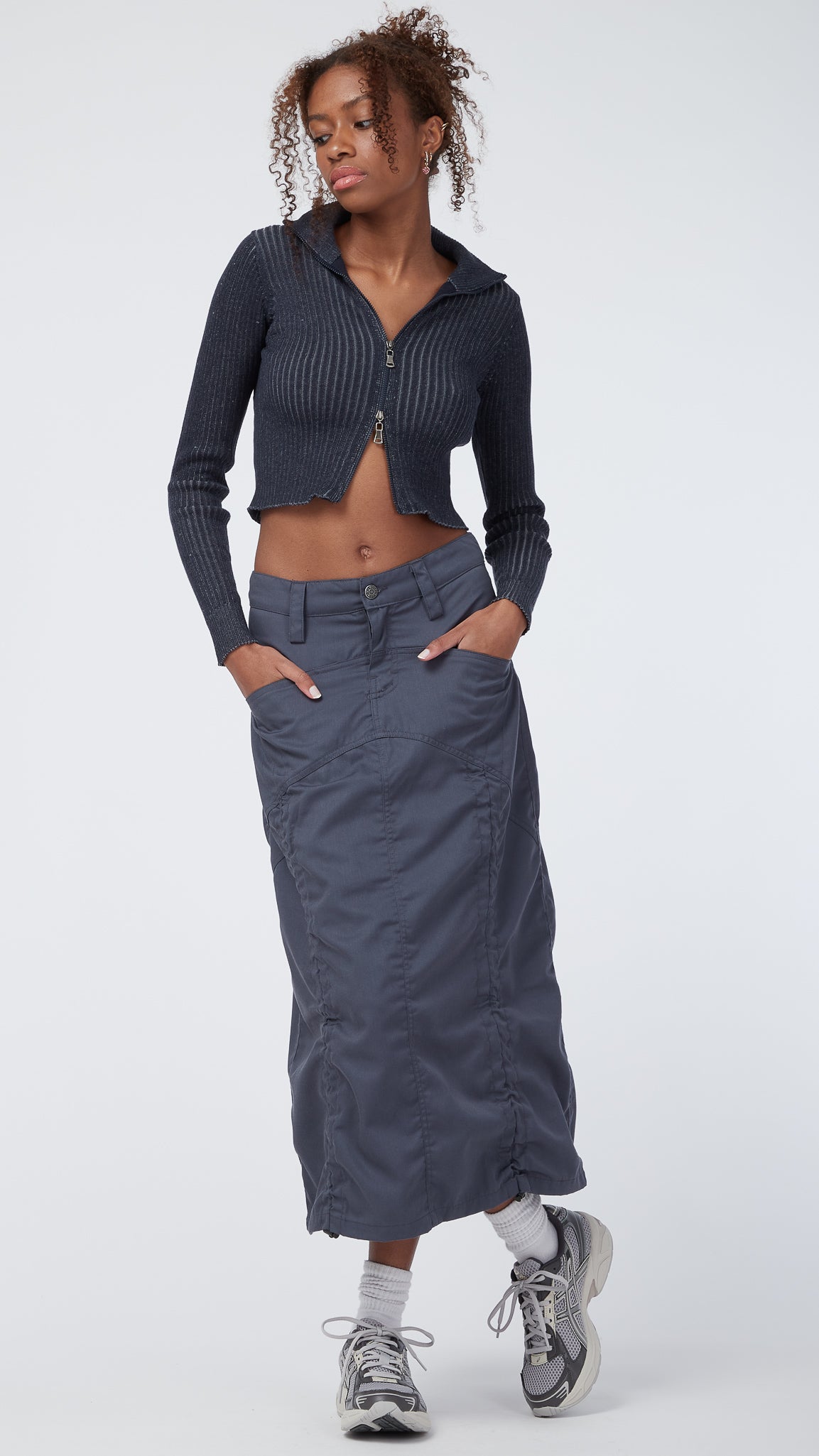 Navy 2025 utility skirt