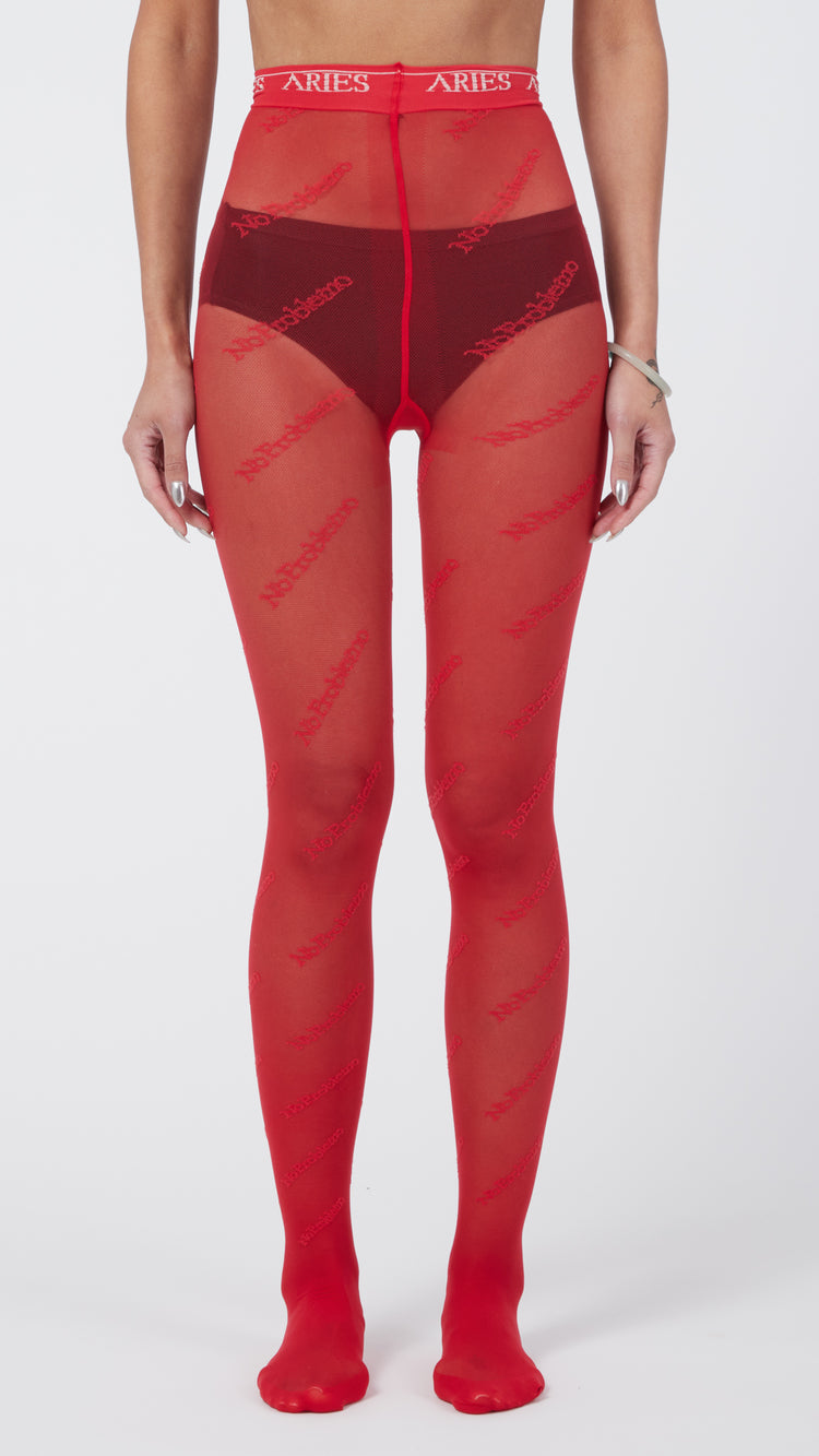 PRO Charge Blocked Tights W - Red