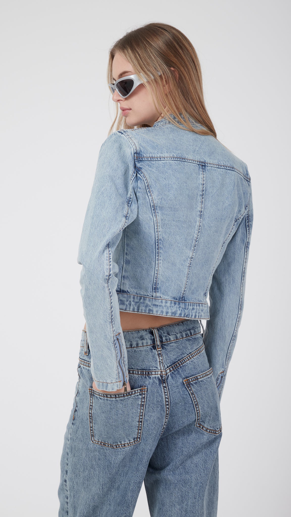 Denim best sale moto jacket