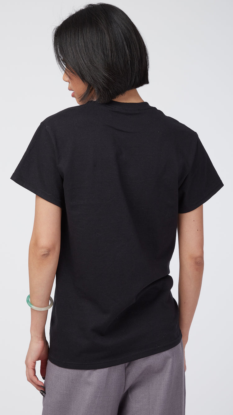 Black LLV Embroidered Tee