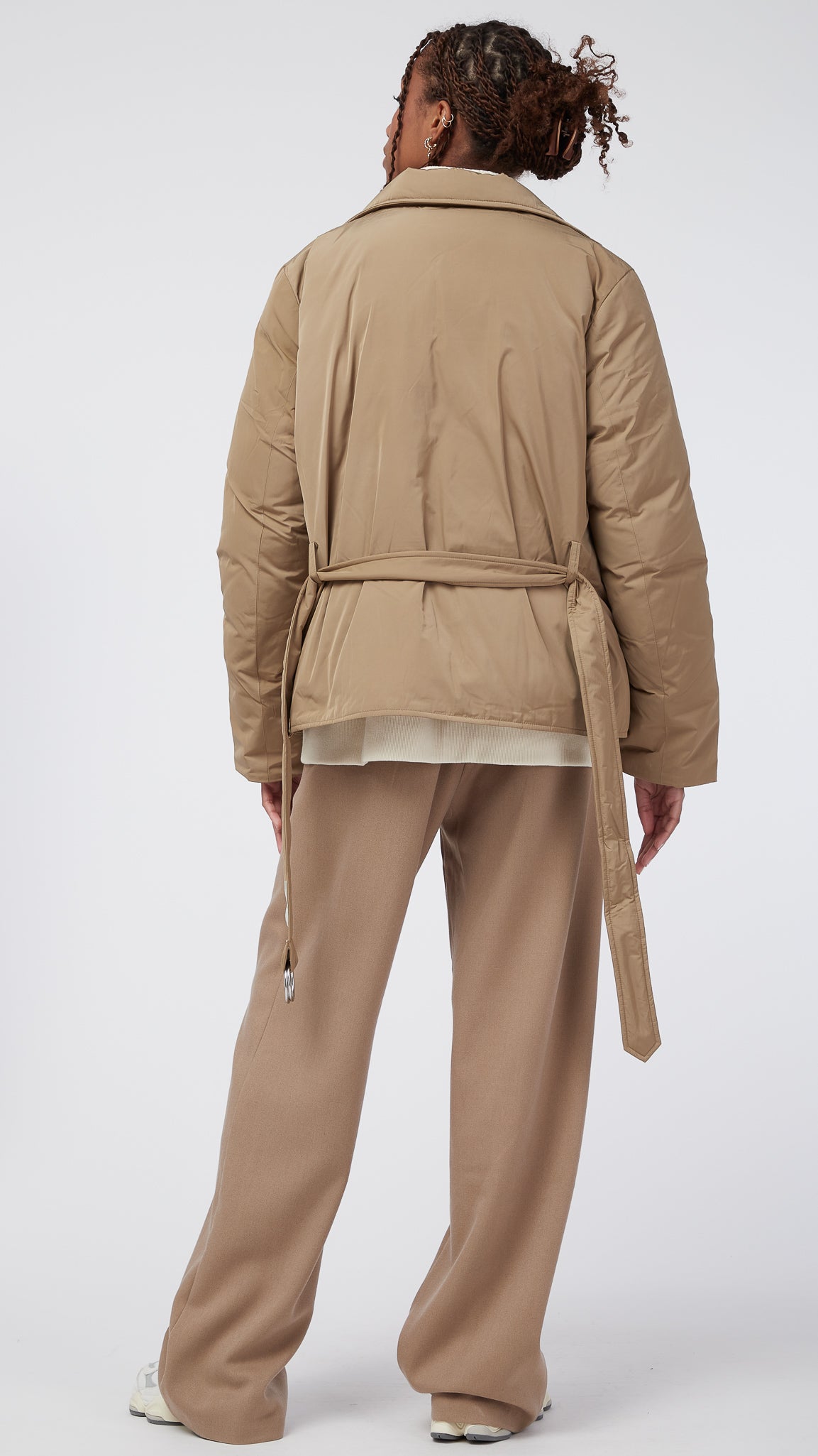 Tan hot sale down jacket