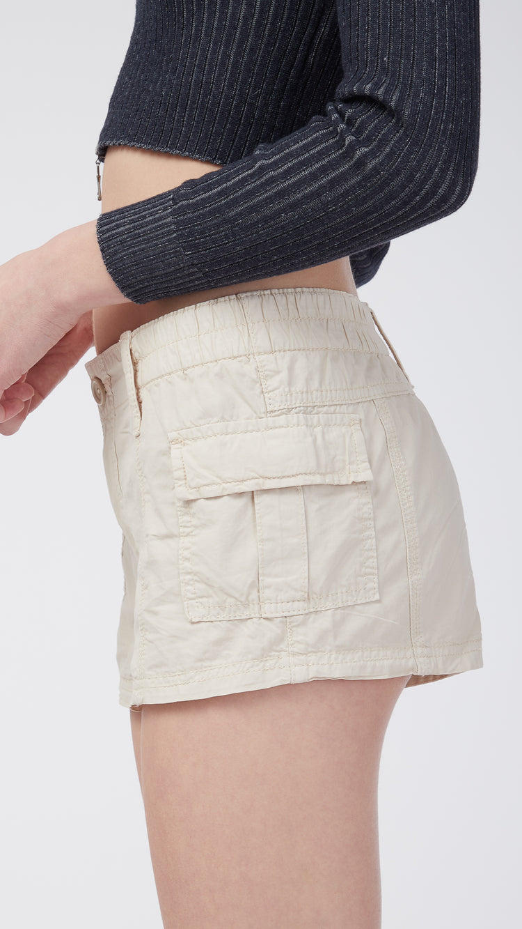 BDG Urban Outfitters Y2K Summer Womens Cargo Shorts - KHAKI