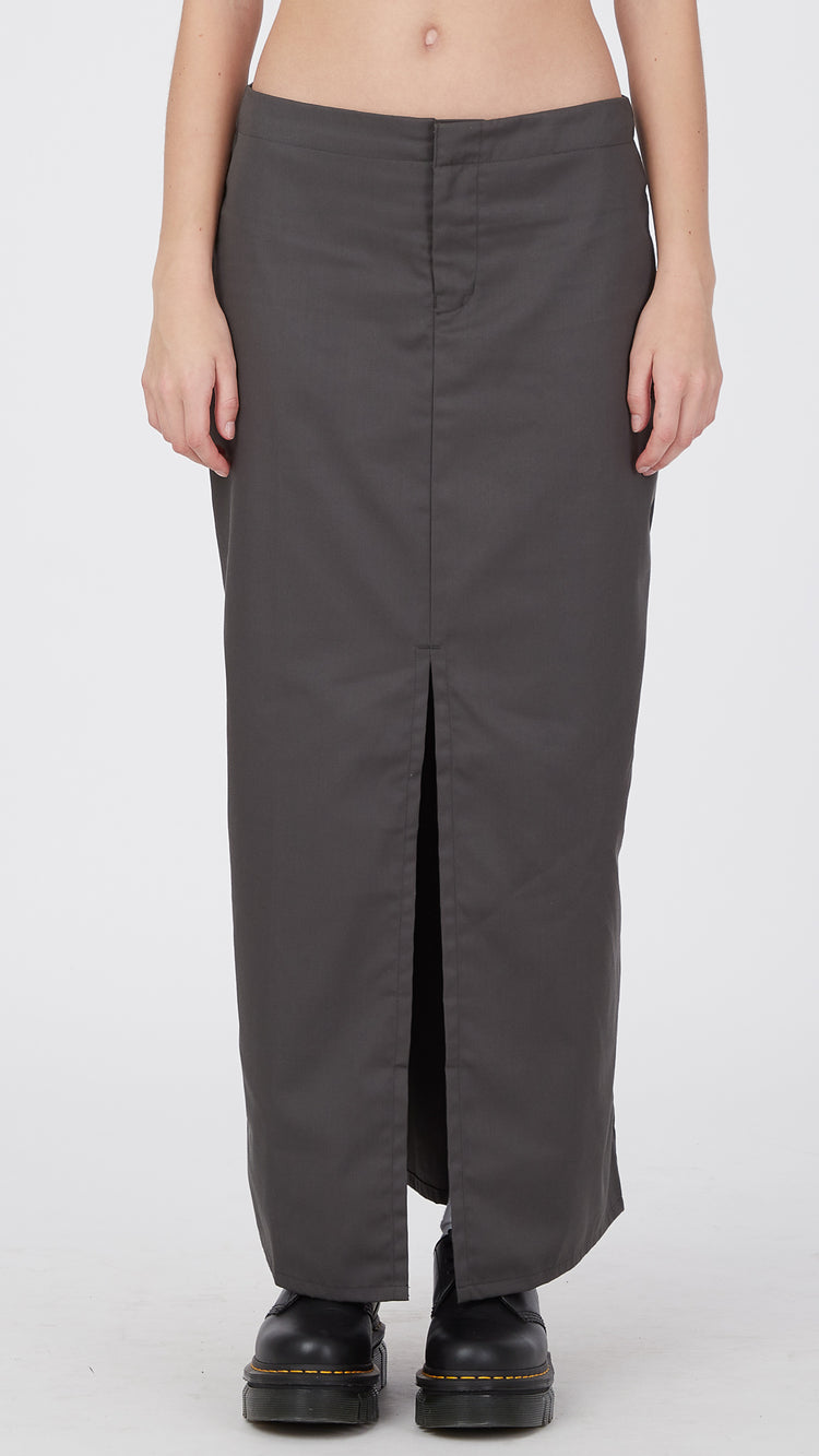 Grey Haisley Maxi Cargo Skirt