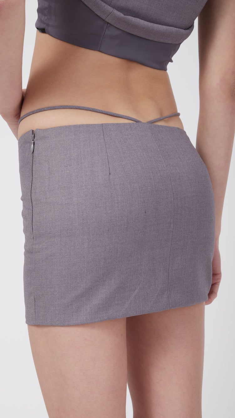 Diez Mini Skirt Slate