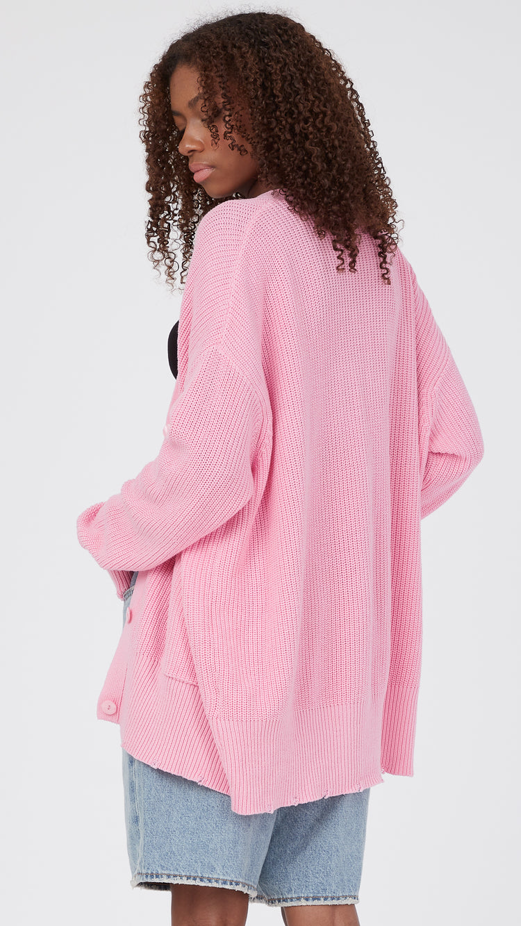 Pink Elsa Knitted Cardigan